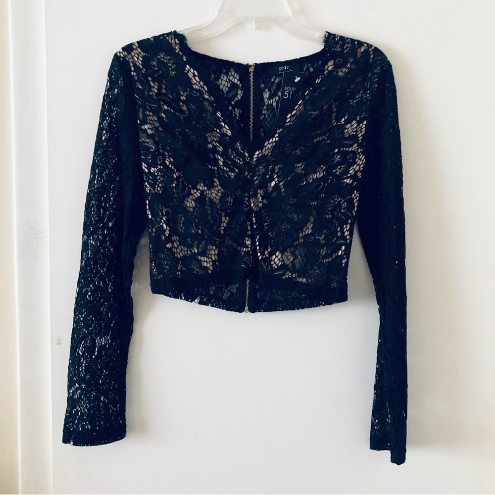 5 for $25 ❤️‍🔥 Amella Lace Crop Top